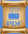bouton parchemin pdf bleu