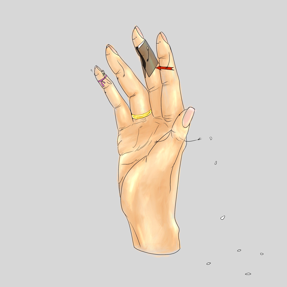 Les cinq doigts de la main